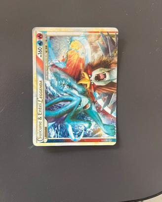 Carta pokemon suicune & entei LEGGENDA