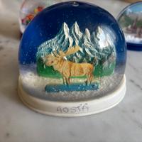 Set palle di vetro  con neve