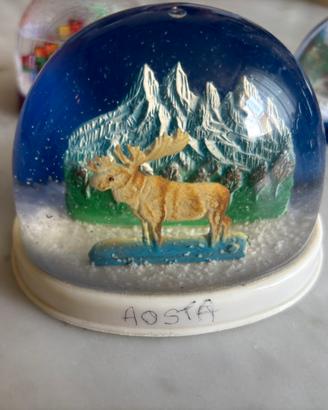 Set palle di vetro  con neve