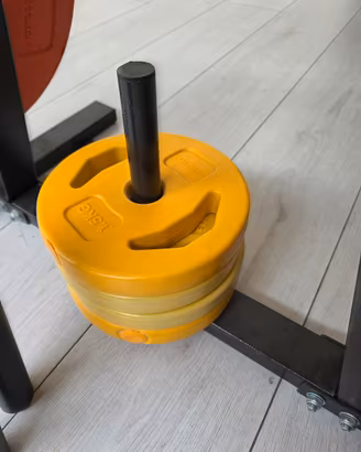Set palestra completo di pesi manubri e portapesi