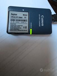 Fotocamera Canon caricabatteria batteria