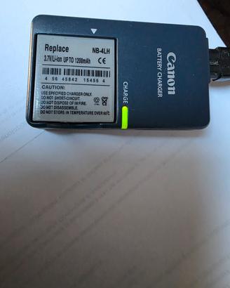 Fotocamera Canon caricabatteria batteria