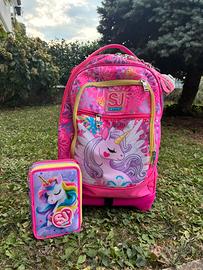 Zaino SJ Girl con trolley+ astuccio