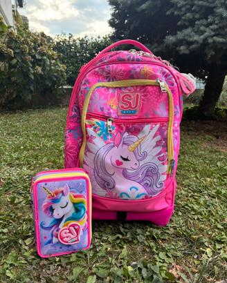 Zaino SJ Girl con trolley+ astuccio