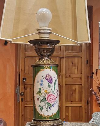Lampada da tavolo elettrificata anni 60 70  old 