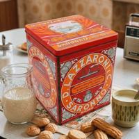 Scatola biscotti Latta Vintage LAZZARONI Saronno 