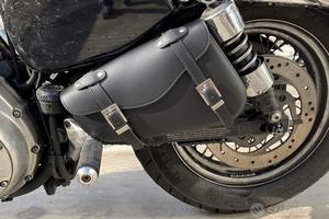 Borsa a forcellone in pelle Harley Sportster Sinis