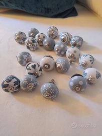 20 pomelli in ceramica per cassetti
