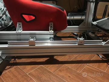 slitte alluminio per simulatore dinamico simracing