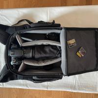 Canon 400D con acessori