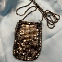 Collana maglia metallica argento brunito