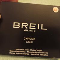 libretto istruzioni vintage Breil chrono 