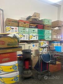 Stock merce per mercatino