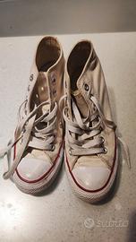 all star converse bianche ,donna 37