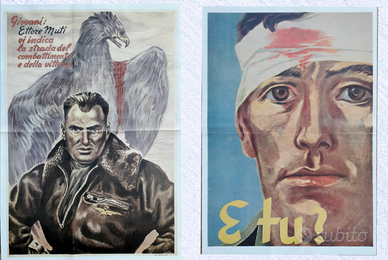 Manifesto pubblicità e propaganda r.s.i. 1943/45