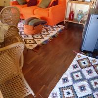 tappeto da sotto divano e tappetino tessuto lana 