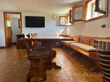 Set completo Taverna in legno con TAVOLO 3 METRI