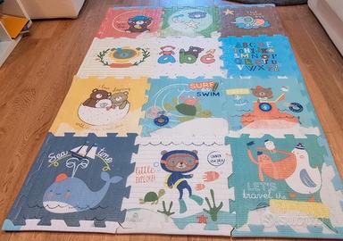 tappeto bambini morbido puzzle 