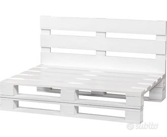 divano pallet 2 posti bianco
