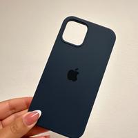 Cover iphone 12 blu scuro
