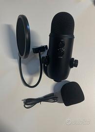 Microfono Blue Yeti USB + accessori