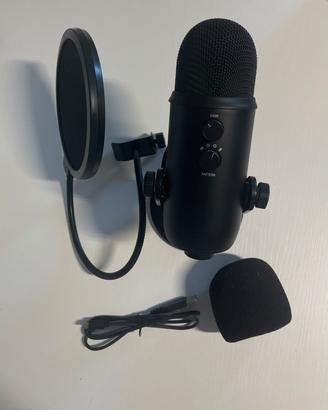 Microfono Blue Yeti USB + accessori