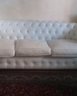 DIVANO A 3 POSTI E 2 POLTRONE CHESTERFIELD