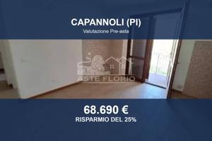 Immobile in asta di 69 m² con box auto a Capannoli