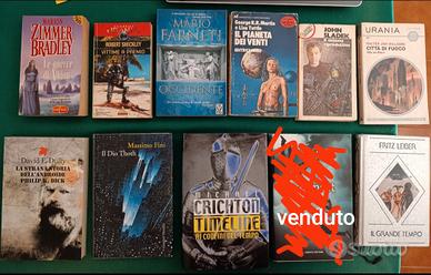 Lotto divisibile n 10 libri Fantasy e Fantascienza