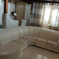 divano pelle bianco angolare