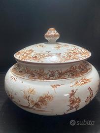 Zuppiera Antica Ceramica Albisola Firma P. Gaggero