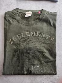 T-shirt ZUELEMENTS verde militare tgXXL ma veste L