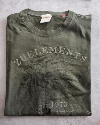T-shirt ZUELEMENTS verde militare tgXXL ma veste L