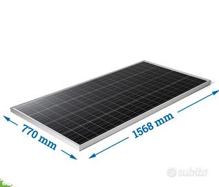 Pannello fotovoltaico 240w monocristallino camper