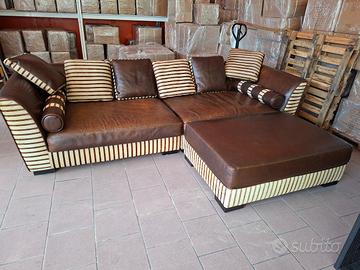 Divano in pelle/cavallino SMANIA