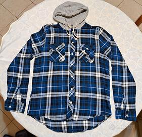 CAMICIA FELPA CON CAPPUCCIO,  TG. XL.
