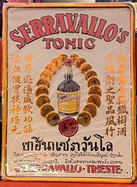 Tabella in Metallo Pubblicitaria Serravallo's 50'