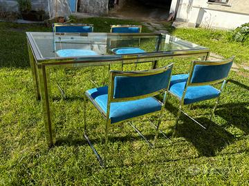TAVOLO CON 4 SEDIE anni 70/80