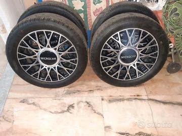 Cerchi completi di gomme per microcar R15