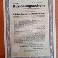 Obbligazione di rimborso 25 Reichsmark