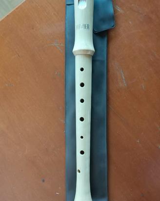 Flauto diritto in legno