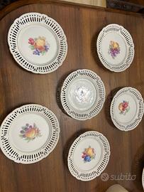 Servizio da dolce in porcellana tesesca 7 pezzi