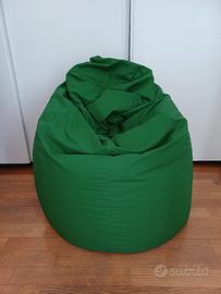 Poltrona pouf a sacco  gigante XXL verde