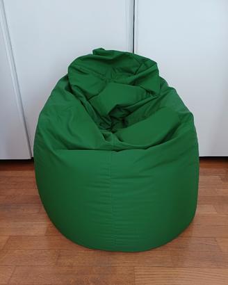 Poltrona pouf a sacco  gigante XXL verde