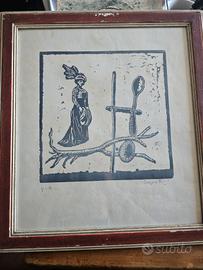 Xilografia Adolfo Saporetti 