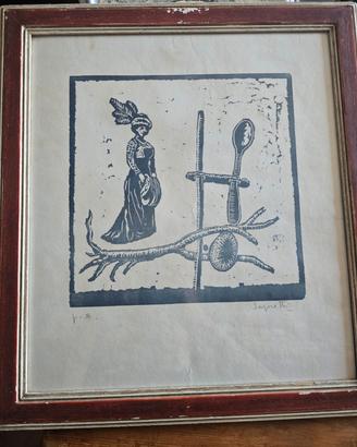 Xilografia Adolfo Saporetti 