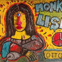 La Monkalisa 50x60  firmata  OttO pezzo unico 
