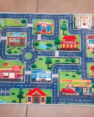 Tappetino da gioco colorato  "Città"