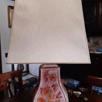 Lampada porcellana da tavolo, decorata