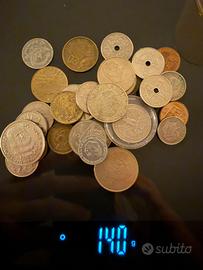 Lotto monete varie 140g